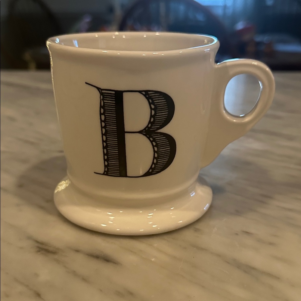 Anthropologie Monogram Initial Mug Letter B ❤️FINAL❤️